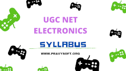 SYLLABUS NET ELECTRONICS SCIENCE